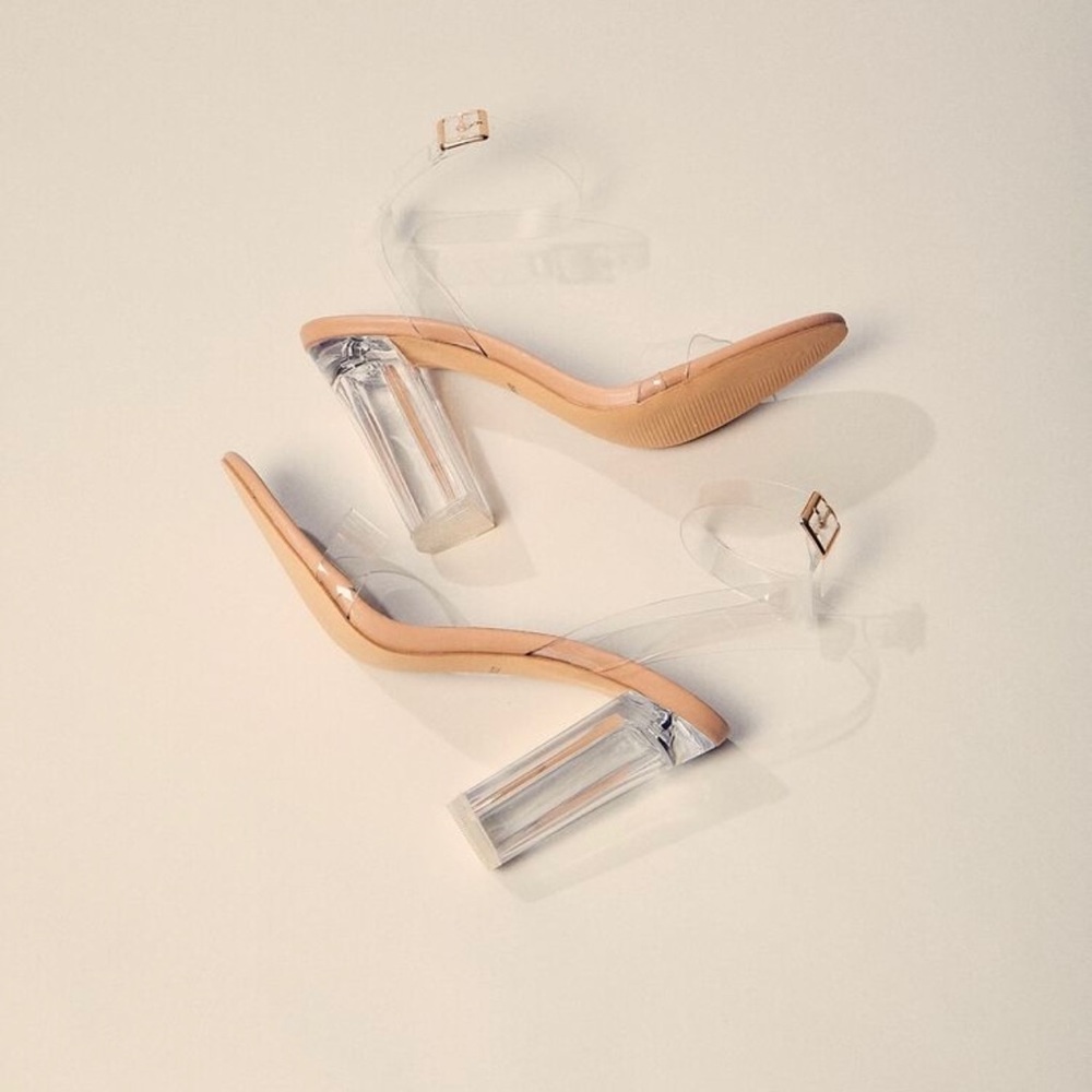Transparent Vinyl Lucite Heels